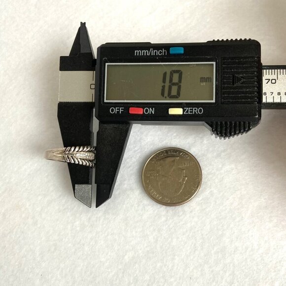 Sterling Silver 925 Gold Accent 2 Row Cubic Zirconia CZ Rope Band Ring Sz 7.75 - Picture 16 of 16